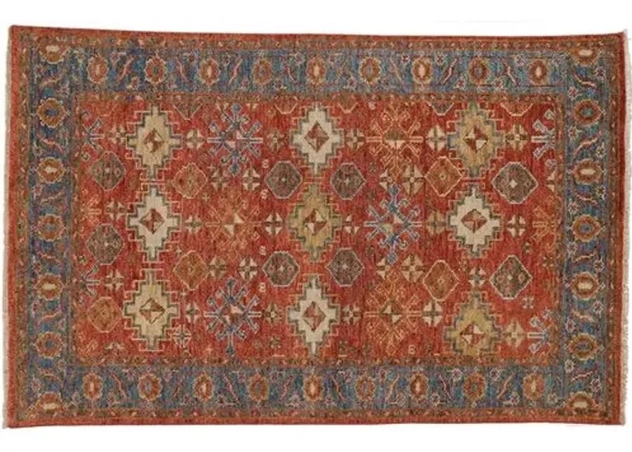 Malina Rug - Orange/Blue - Orange