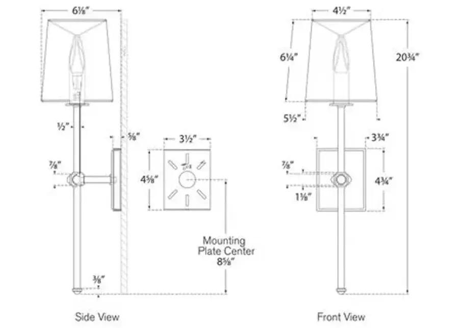 Visual Comfort - Lucia Sconce - White