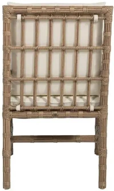 Newport Outdoor Armchair - Burlap - Summer Classics - White