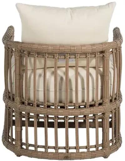 Newport Outdoor Barrel Chair - Burlap - Summer Classics - White