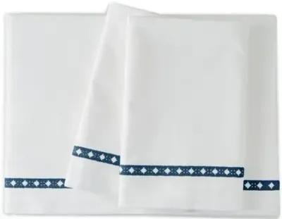 Dace Sheet Set - Blue, 300 Thread Count, Egyptian Cotton Sateen, Soft and Luxurious