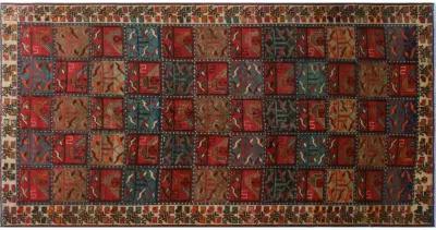 Balochi Runner - 4'9 x 9'1 - Noori Rug - Red - Red