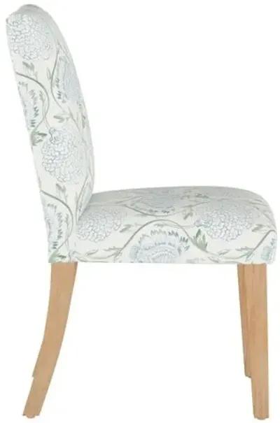 Shannon Side Chair - Ranjit Floral - Handcrafted - Green