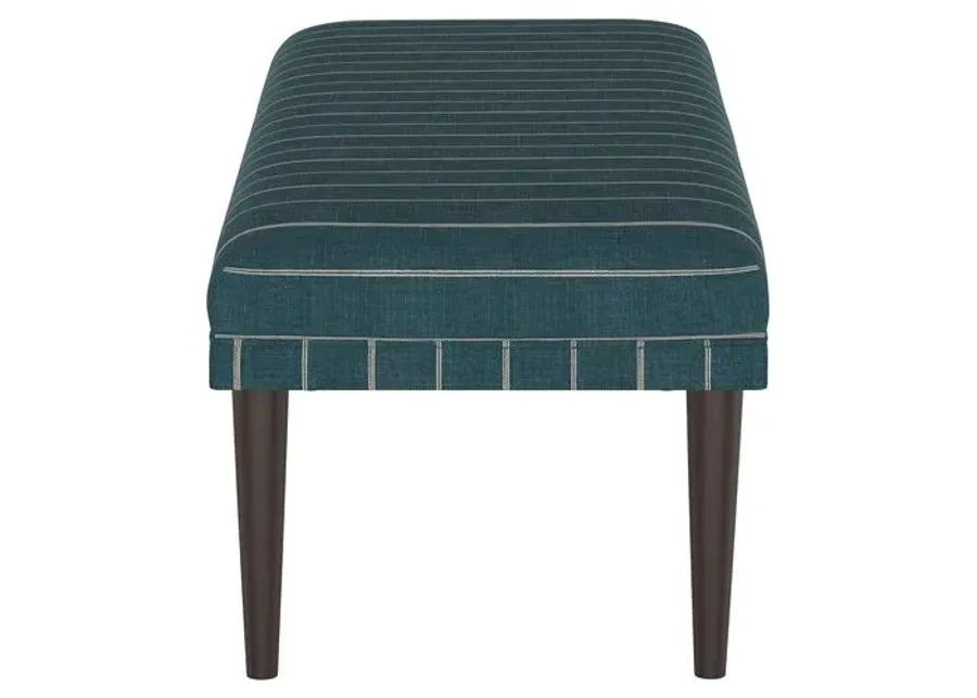 Colette Bench - Fritz Indigo - Handcrafted in the USA - Blue