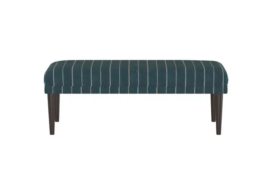 Colette Bench - Fritz Indigo - Handcrafted in the USA - Blue