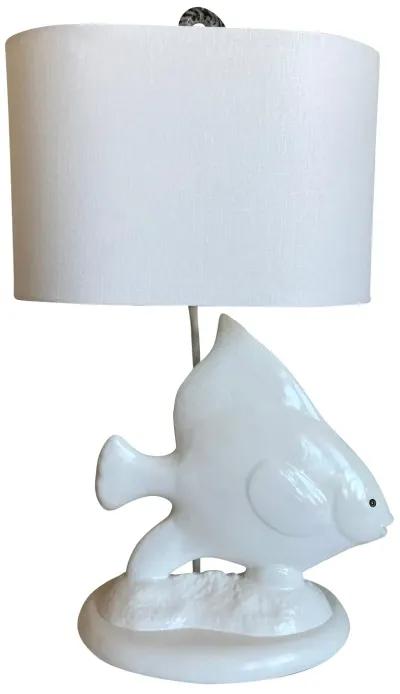 Angel Fish Lamp with Shade - C the Light Interiors - White