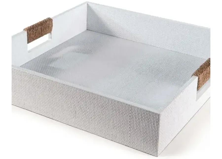 Logia Square Tray - White - Regina Andrew