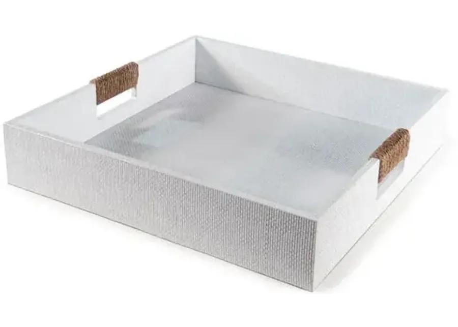 Logia Square Tray - White - Regina Andrew