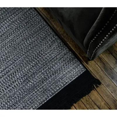 Puebla Rug - Black/White - Black