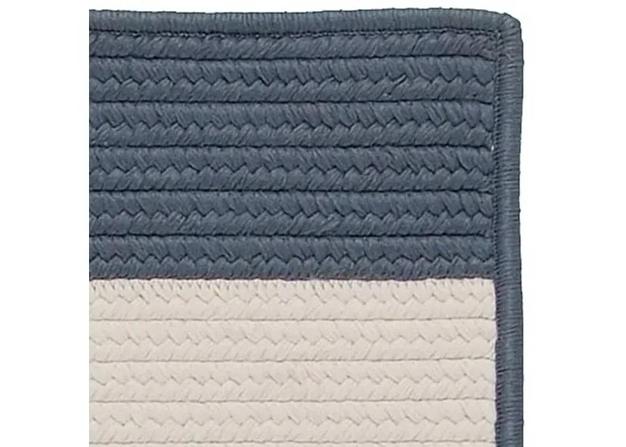 Foster Outdoor Rug - Navy/Ivory - Blue - Blue