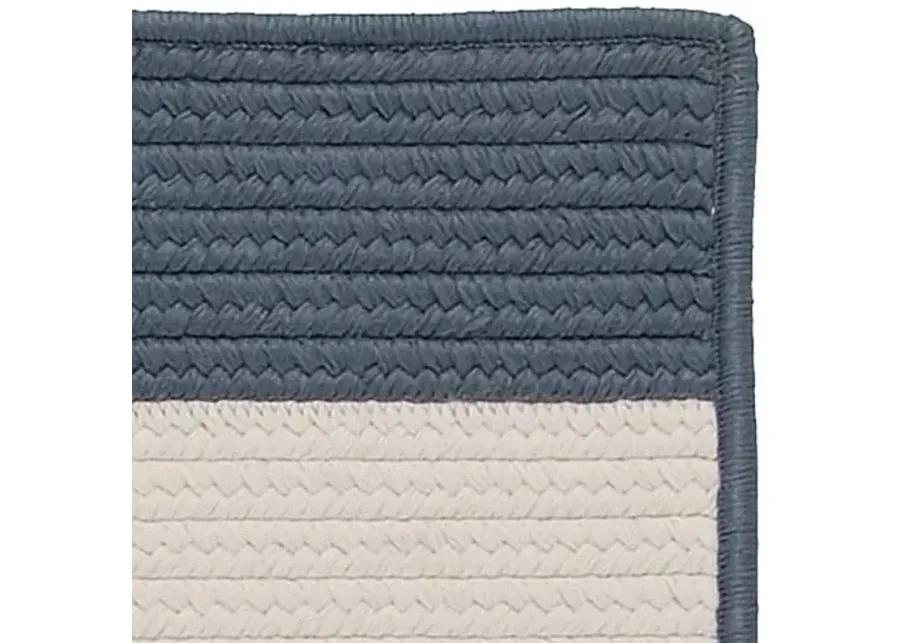 Foster Outdoor Rug - Navy/Ivory - Blue - Blue