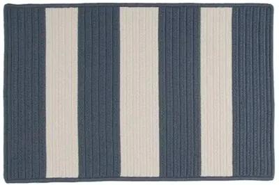 Foster Outdoor Rug - Navy/Ivory - Blue - Blue