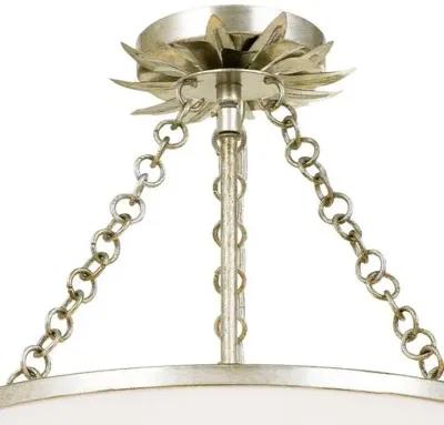 Broche Semi Flush Mounts - Crystorama - Silver