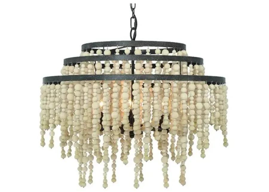 Poppy Chandelier - Forged Bronze - Crystorama - Black