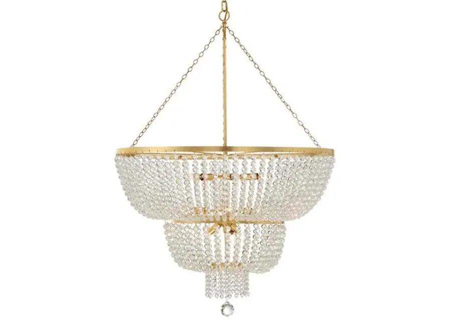 Rylee Urchin Chandelier - Antiqued Gold - Crystorama