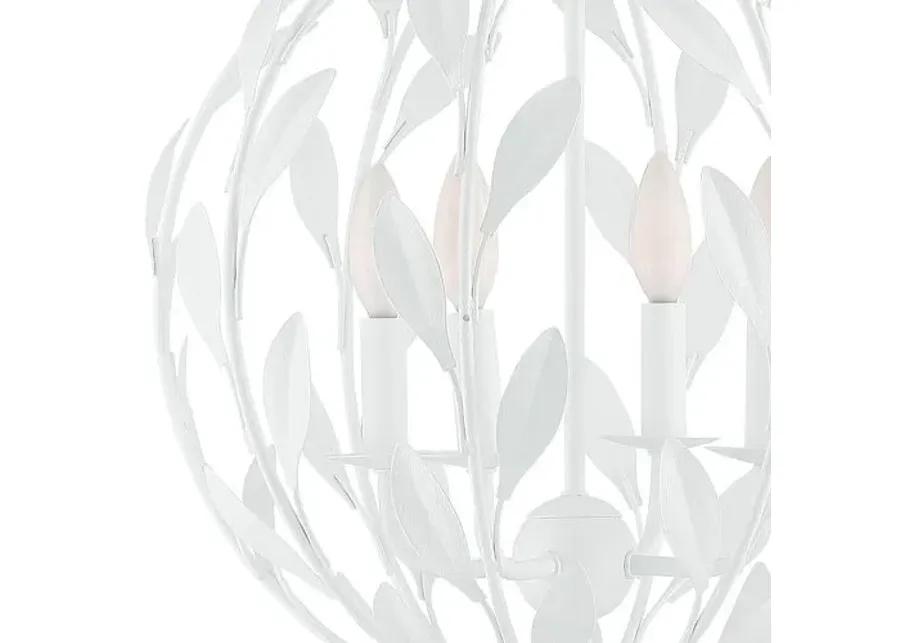 Broche Chandelier - Matte White - Crystorama