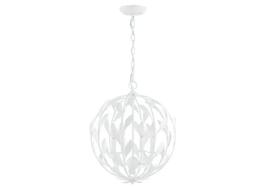 Broche Chandelier - Matte White - Crystorama