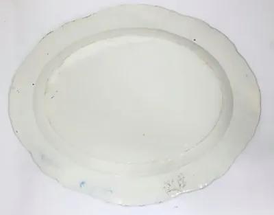 C. 1820 English Creamware Platter - New England Mercantile - Blue