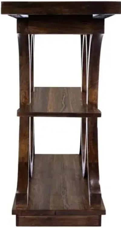 Joanna Rustic Modern Console Table - Brown