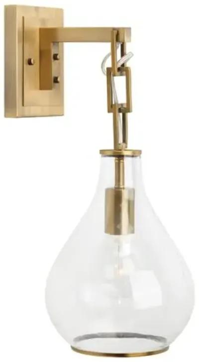 Teardrop Sconce - Antiqued Brass - Jamie Young Co. - Gold