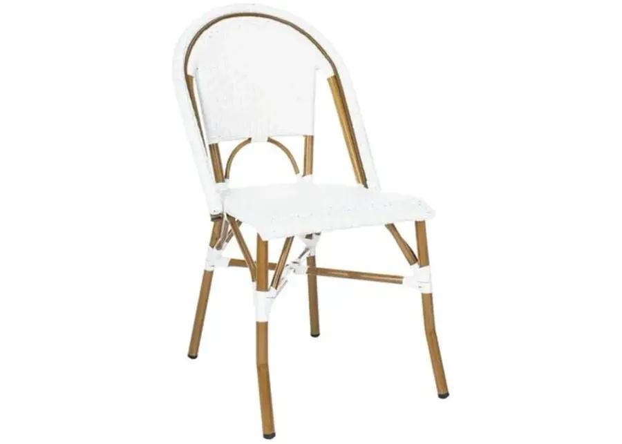 Set of 2 Salcha Outdoor Bistro Chairs - White