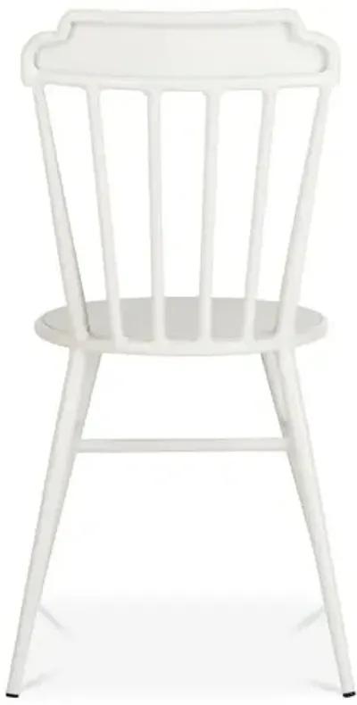 Set of 2 Broderick Outdoor Side Chairs - White