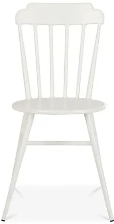 Set of 2 Broderick Outdoor Side Chairs - White