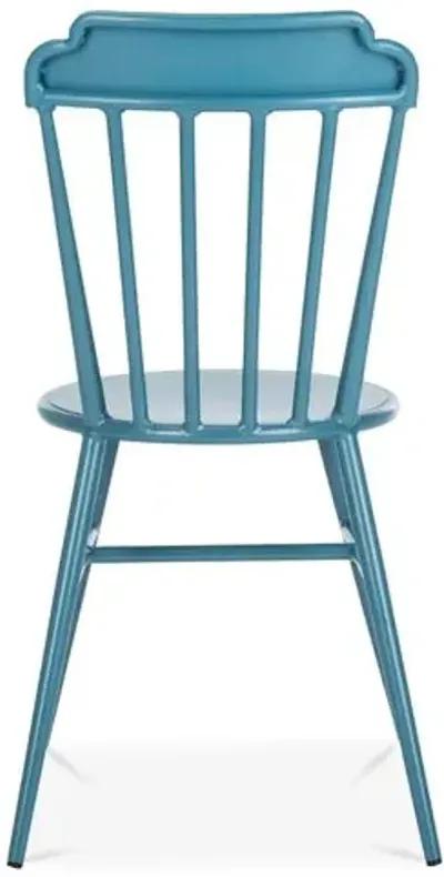 Set of 2 Broderick Outdoor Side Chairs - Cerulean - Blue