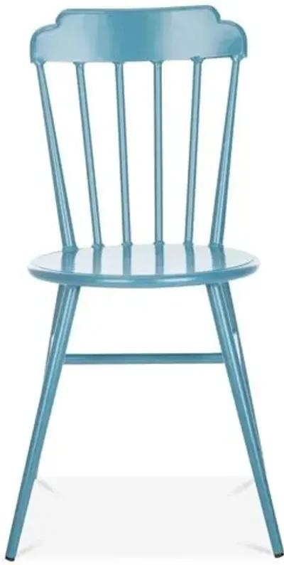 Set of 2 Broderick Outdoor Side Chairs - Cerulean - Blue