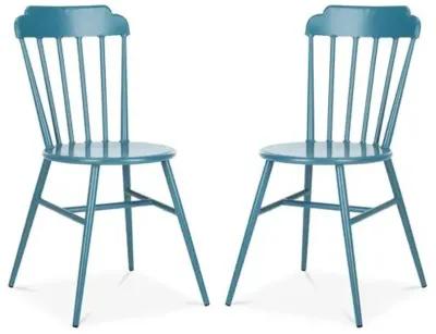 Set of 2 Broderick Outdoor Side Chairs - Cerulean - Blue