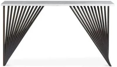 Nina Magon Marcel Console Table - Bronze/White