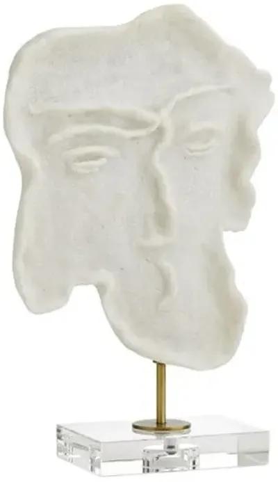 Set of 2 David Sculpture - White/Gold - Arteriors