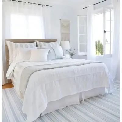 Carter Duvet Cover - Ivory/ Denim - Pom Pom at Home