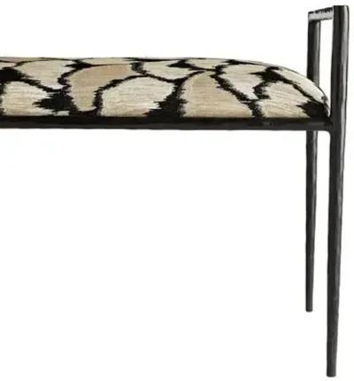 Barbana bench - Black/Beige - Arteriors