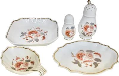 Ginori Italian Porcelain Collection Set of 5 - The Emporium Ltd. - White