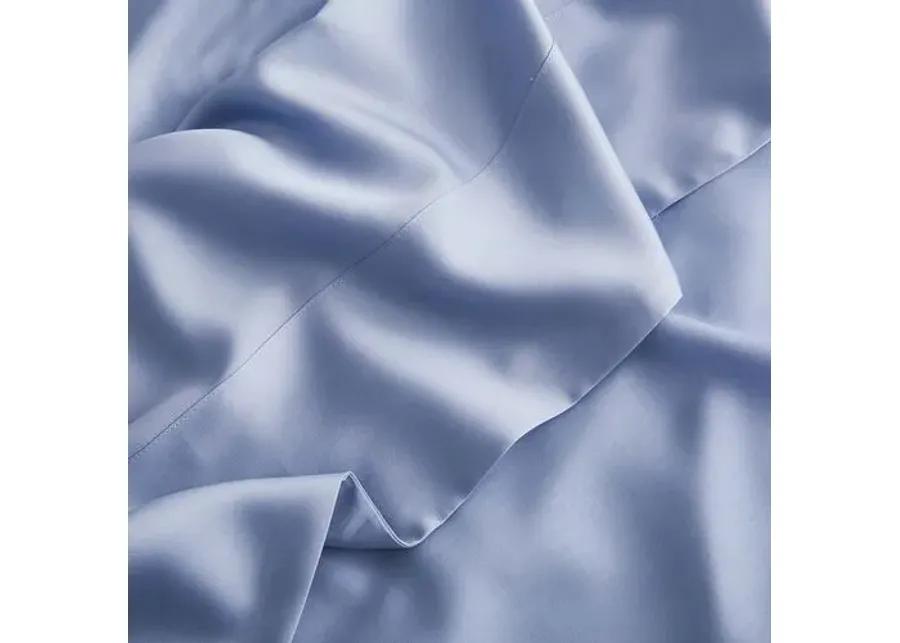 Eucalyptus Sheet Set - Sky - Sijo - Blue, 300 Thread Count, Egyptian Cotton Sateen, Soft and Luxurious