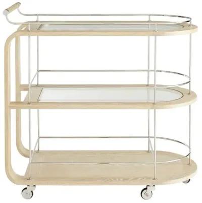 Brays bar cart - Natural/Silver - Beth Webb for Arteriors - Beige