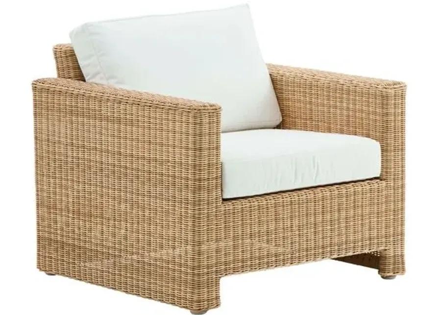 Sixty Outdoor Lounge Chair - Natural/White - Sika Design