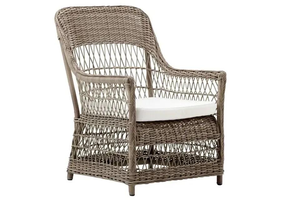 Dawn Outdoor Lounge Chair - Antique/White - Sika Design