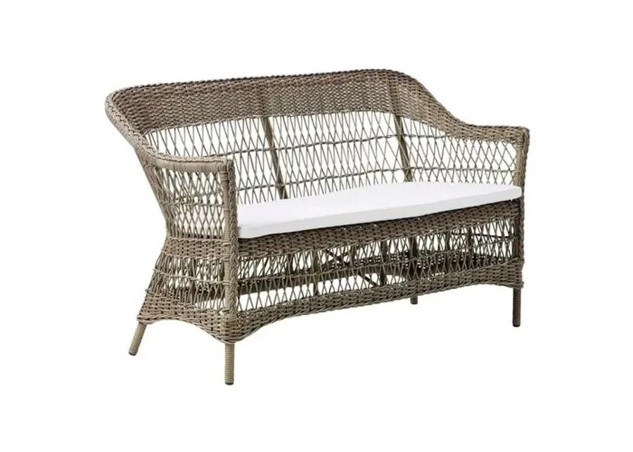 Charlot Outdoor 2-Seat Sofa - Antique/White - Sika Design