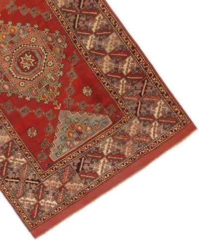 Turkish Oushak Rug - 5'5" x 8'2" - Red - Red