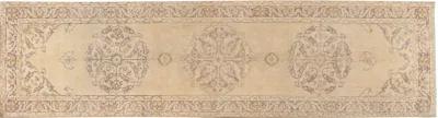 Antique Turkish Runner Rug 2'10 x 10'5 - Beige - Beige