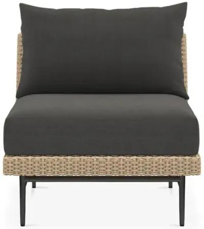 Cara Outdoor Chair - Natural/Charcoal - Gray