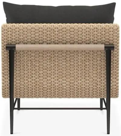 Cara Outdoor Chair - Natural/Charcoal - Gray