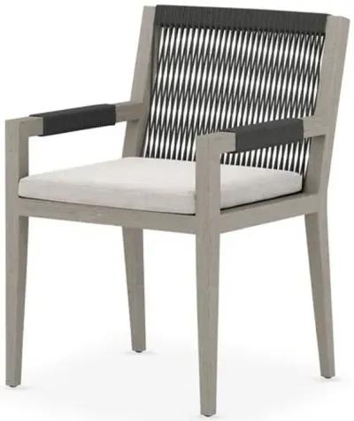 Gabbi Outdoor Dining Chair - Washed Brown/Stone Gray