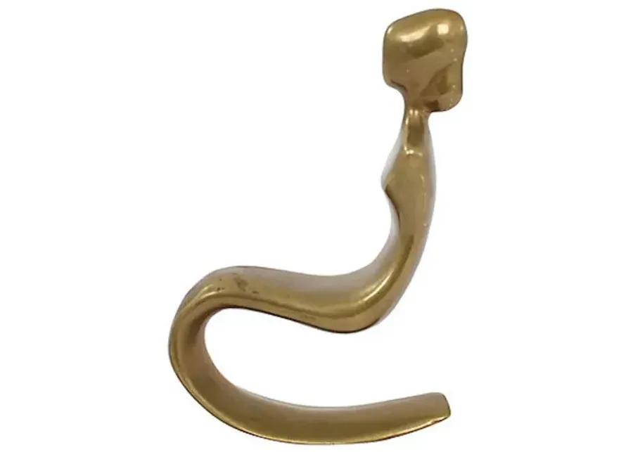 Modern Brass Female Figure - G3Q Designs - Gold