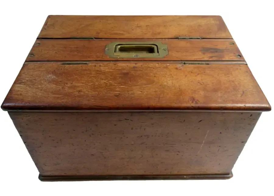 Antique Oak Document Box - The Emporium Ltd. - Brown