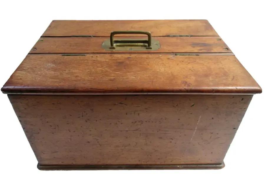 Antique Oak Document Box - The Emporium Ltd. - Brown