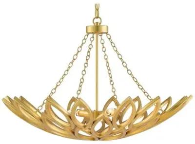 Allemande Chandelier - Gold Leaf - Currey & Company