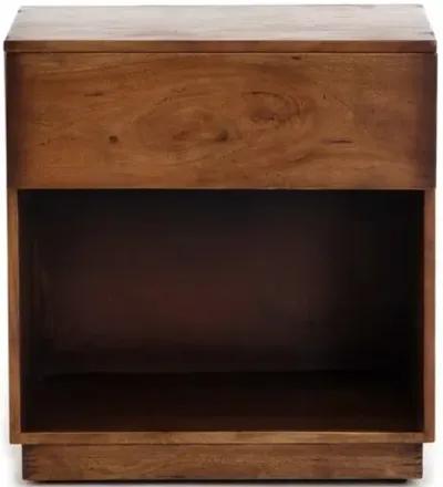 Lindsey Nightstand - Burnt Fruitwood